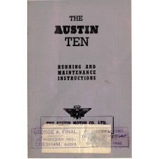 Austin 10 - Handbook - 170F