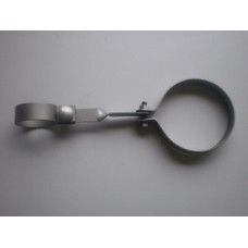 Bracket -  silencer to chassis tubular member - 10/4 cruxiform chassis with tubular cross member 